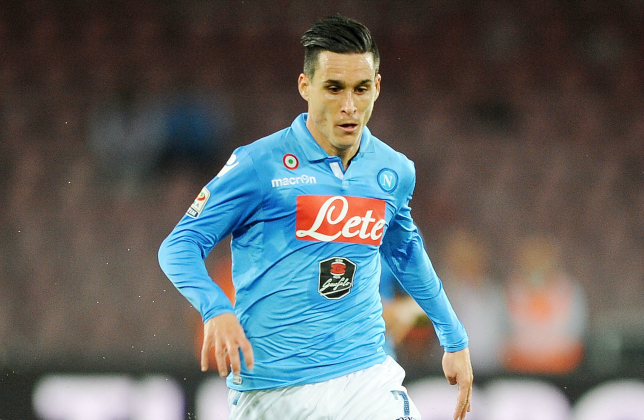 Napoli attacker Jose Callejon in action. (Getty Images)
