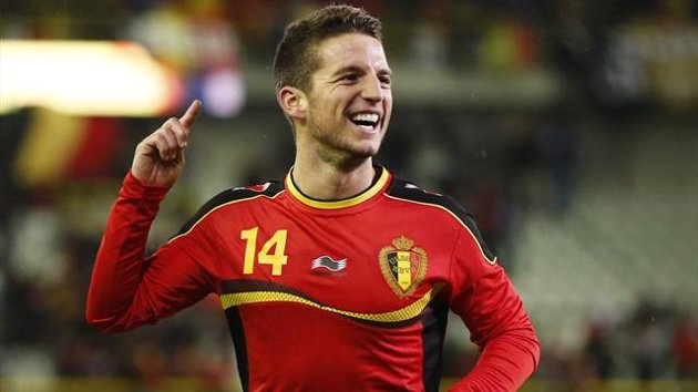 Dries Mertens in action for Belgium. (Getty Images)