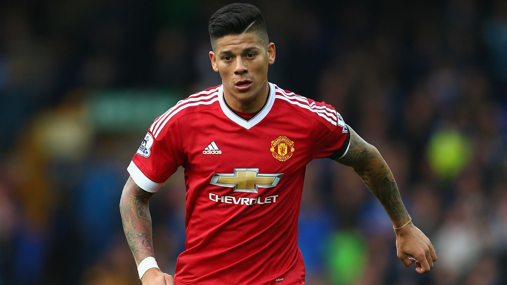 Manchester United defender Marcos Rojo in action. (Getty Images)