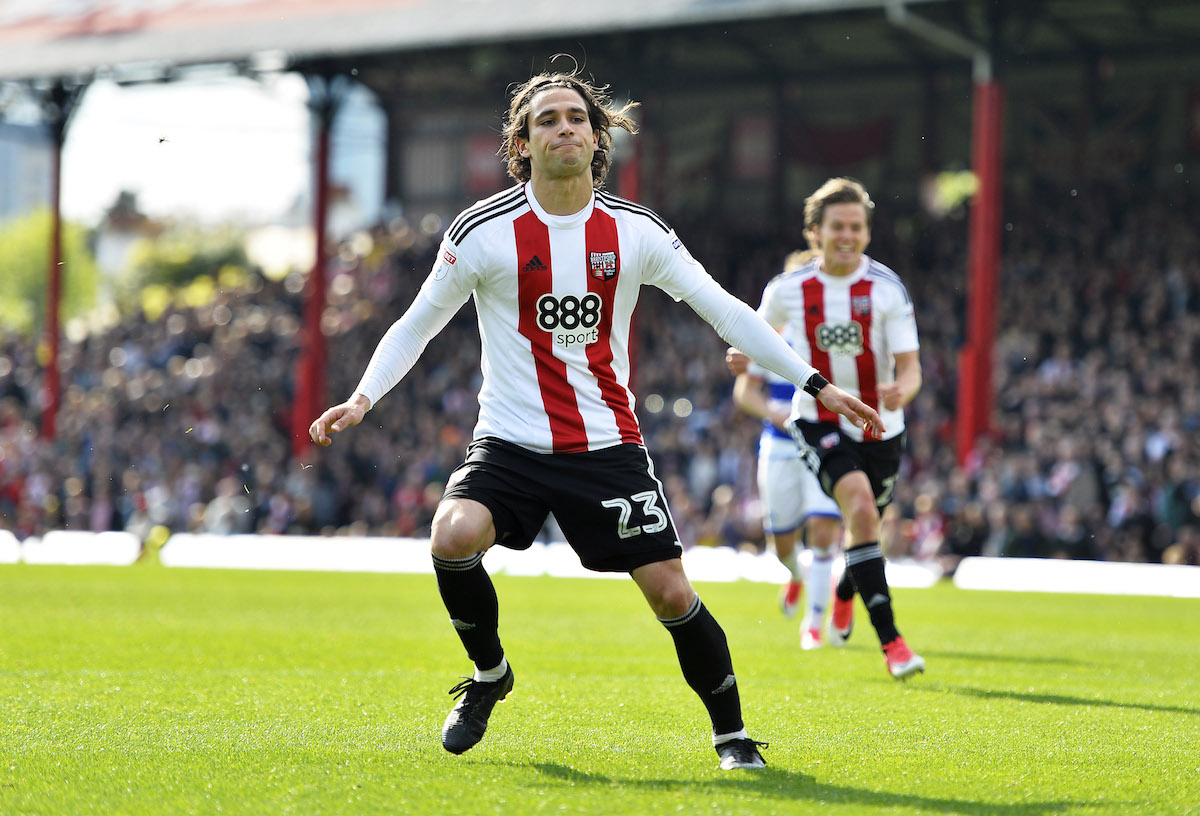 Jota during his time with Brentford. (Getty Images)