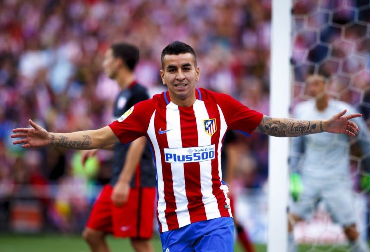 Angel Correa in action for Atletico Madrid.