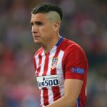 Jose Gimenez in action for Atletico Madrid.