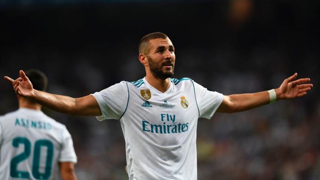 Real Madrid striker Karim Benzema in action. (Getty Images)