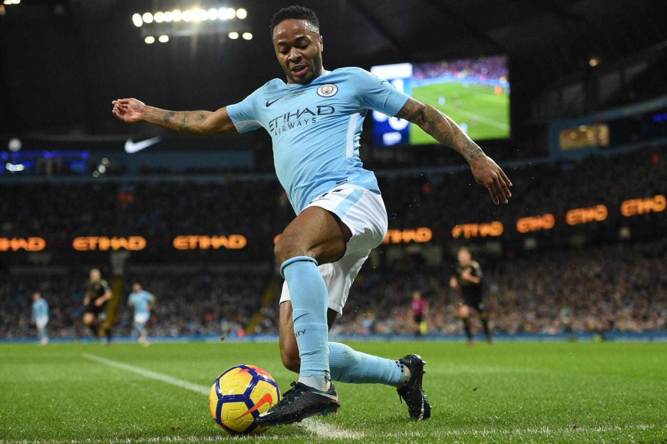 Raheem Sterling in action for Manchester City. (Getty Images)