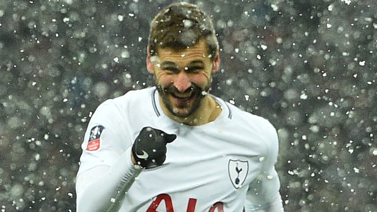Fernando Llorente during his time at Tottenham. (Getty Images)