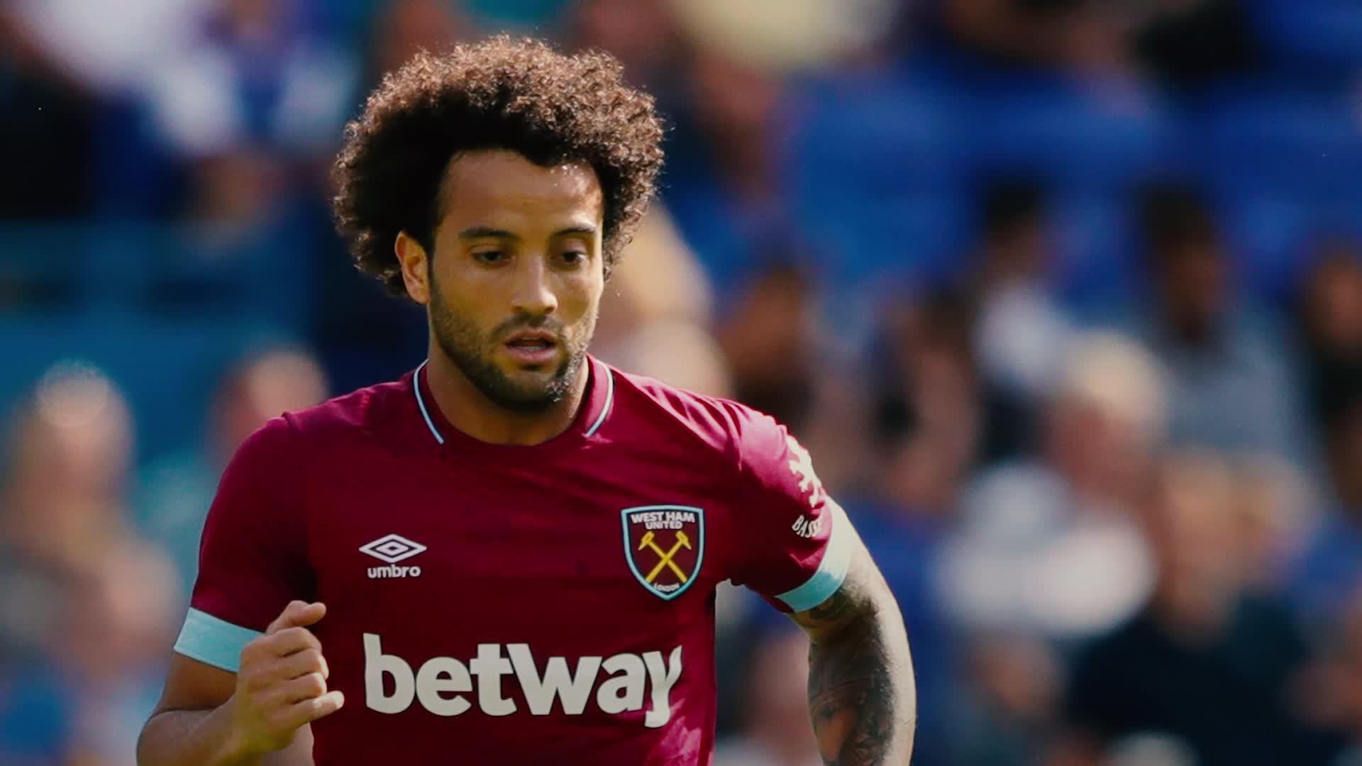 Felipe Anderson is action for West Ham. (Getty Images)