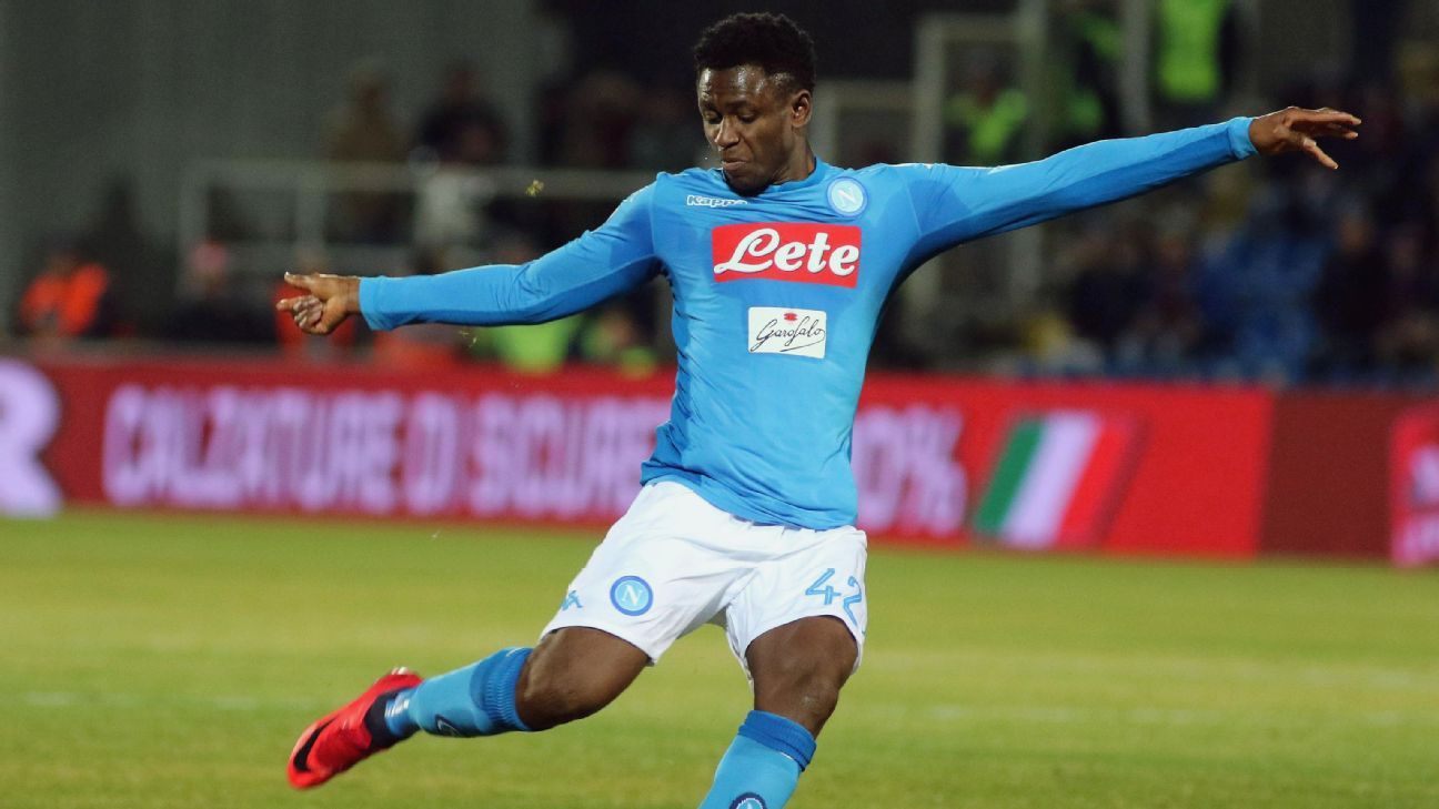 Midfielder Amadou Diawara during his spell at Napoli. (Getty Images)