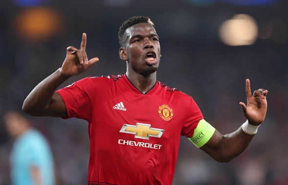 Paul Pogba celebrates his goal against Young Boys in the Champions League. (Getty Images)