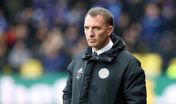 Leicester manager Brendan Rodgers on the touchline. (Getty Images)