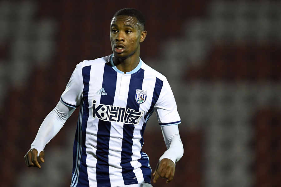 West Brom midfielder Rekeem Harper in action. (Getty Images)