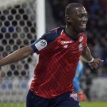 Lille midfielder Boubakary Soumare celebrates after scoring. (Getty Images)