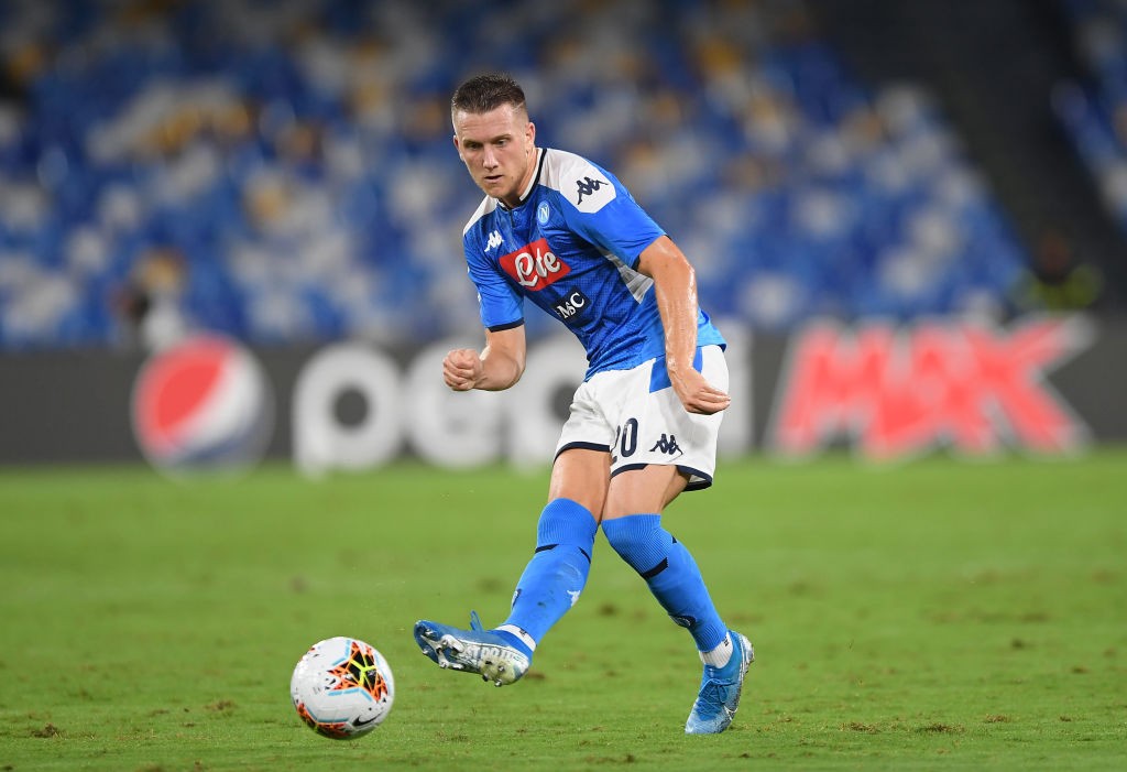 Napoli midfielder Piotr Zielinski in action. (Getty Images)