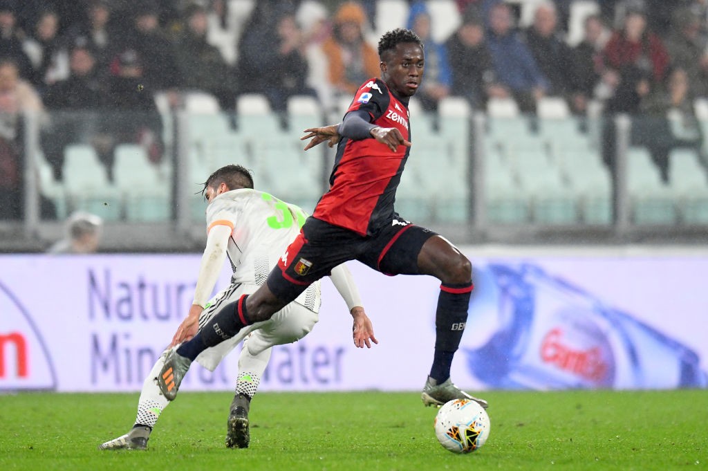 Christian Kouame of Genoa in action during the Serie A match between Juventus and Genoa. (Getty Images)