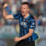 Josip Ilicic of Atalanta celebrates his second goal during the Serie A match between Atalanta BC and Udinese Calcio at Gewiss Stadium. (Getty Images)
