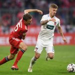 Heidenheim's midfielder Niklas Dorsch in action against Bayern Munich. (Getty Images)