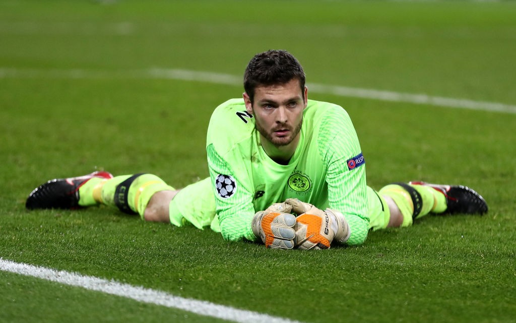 Craig Gordon of Celtic looks on dejected after PSG score their seventh goal during the UEFA Champions League group B match between Paris Saint-Germain and Celtic FC at Parc des Princes on November 22, 2017 in Paris, France. (Getty Images)