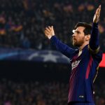 Lionel Messi of Barcelona assist