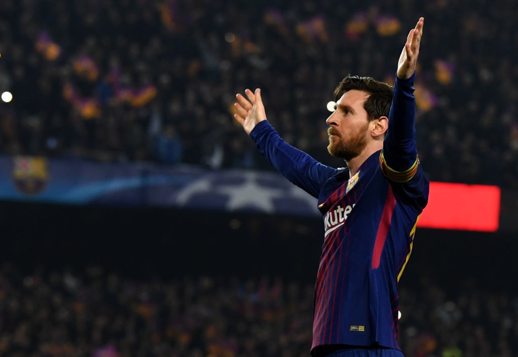 Lionel Messi of Barcelona assist