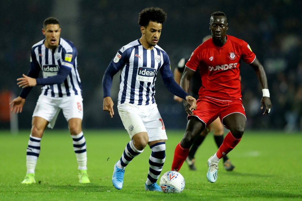 Matheus Pereira of West Bromwich Albion in action during the Sky Bet Championship match between West Bromwich Albion and Bristol City at The Hawthorns on November 27, 2019 in West Bromwich, England. (Getty Images)