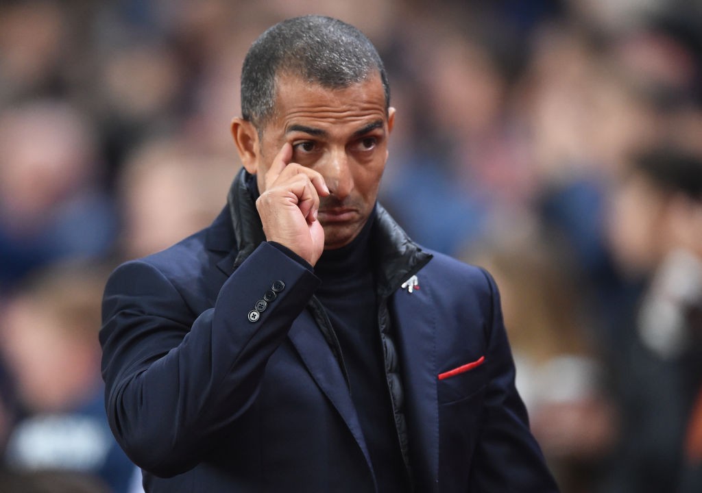 Sabri Lamouchi manager of Nottingham Forest looks on during the Sky Bet Championship match between Stoke City and Nottingham Forest at Bet365 Stadium. (Getty Images)