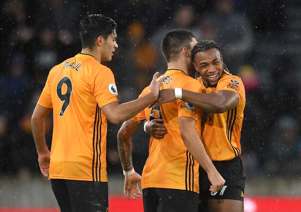 Wolves players celebrating after a goal (Getty Images)