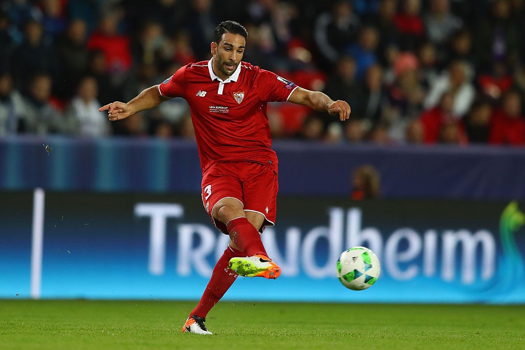 Adil Rami of Sevilla during the UEFA Super Cup match between Real Madrid and Sevilla at Lerkendal Stadium on August 9, 2016 in Trondheim, Norway. (Getty Images)