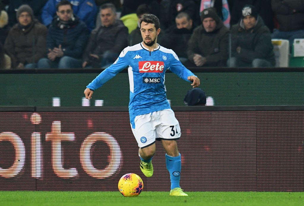 Amin Younes of SSC Napoli in action during the Serie A match between Udinese Calcio and SSC Napoli at Stadio Friuli on December 7, 2019 in Udine, Italy. (Getty Images)