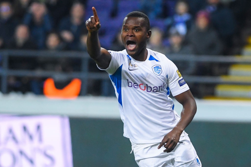 Genk's Aly Mbwana Samatta reacts during a soccer match between RSC Anderlecht and KRC Racing Genk, Sunday 22 December 2019 in Brussels, on day 20 of the 'Jupiler Pro League' Belgian soccer championship season 2019-2020. (Getty Images)