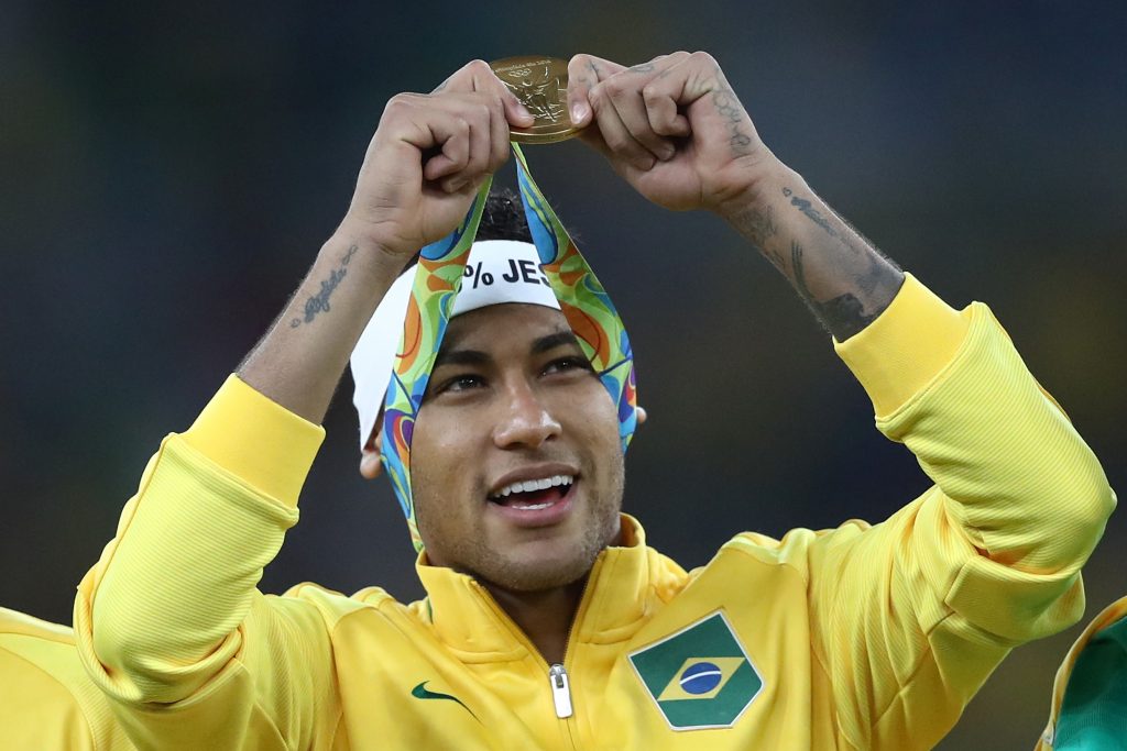 Neymar during the 2016 Olympics