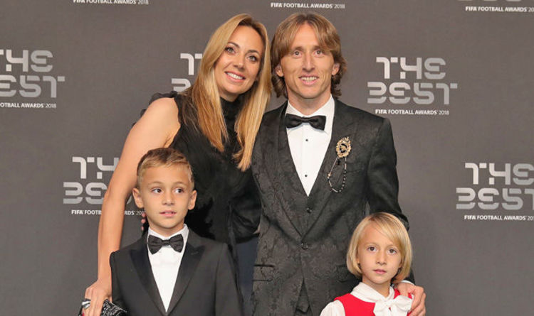 The Modric family. (Image: GETTY)
