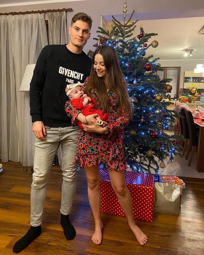 Hana and Patrik with their daughter Victoria.