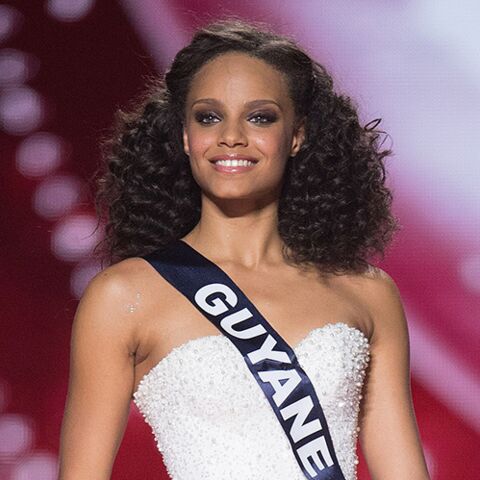 Alicia Aylies in the 2017 Miss France competition.