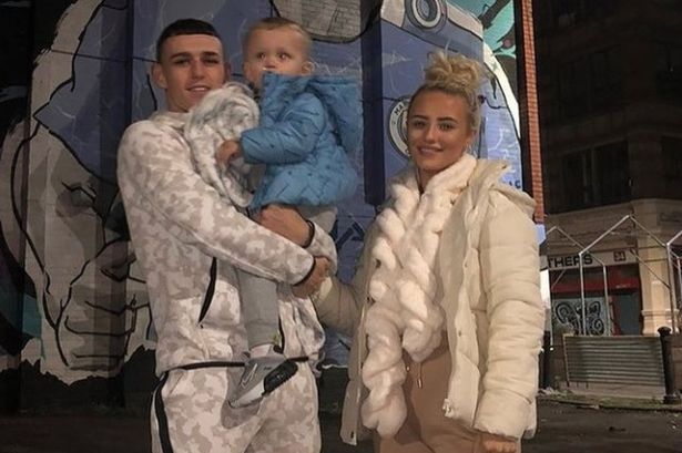 Phil Foden with his Girlfriend and son. (Image: Instagram)