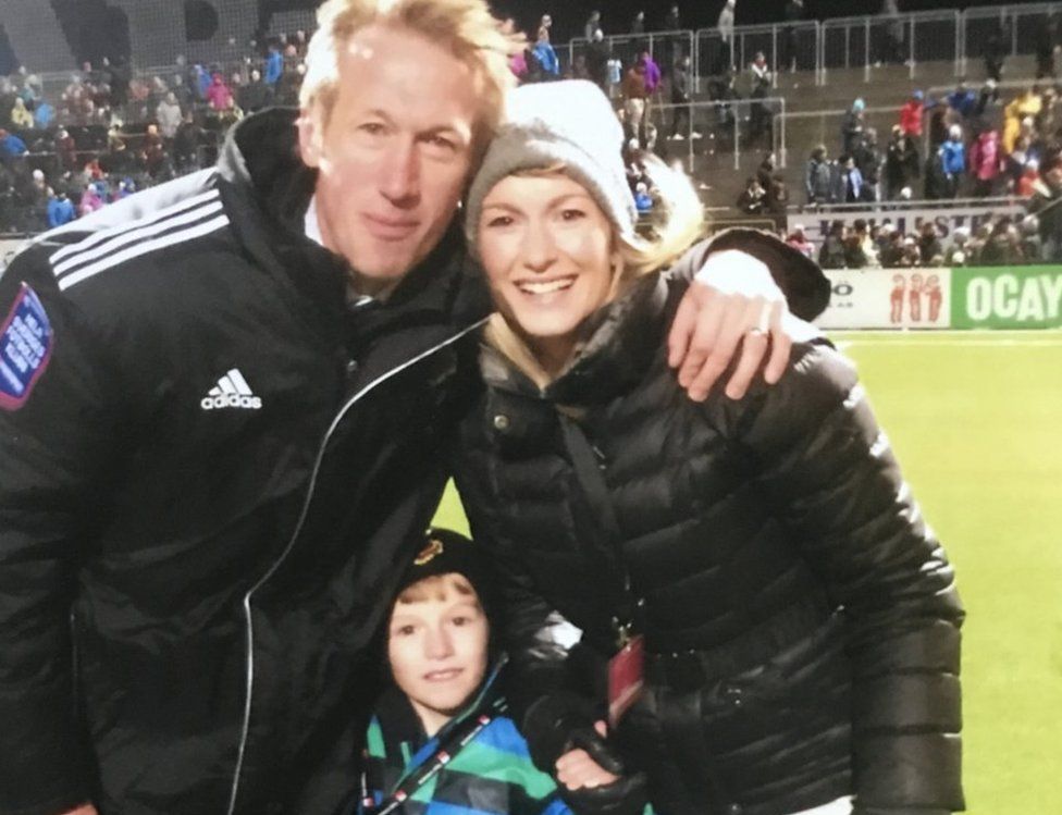 Graham Potter with his wife Rachel Potter