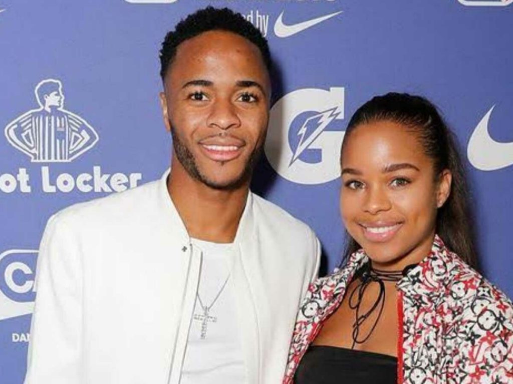 Paige Milian and Raheem Sterling. (Picture was taken from FisrtSportz)