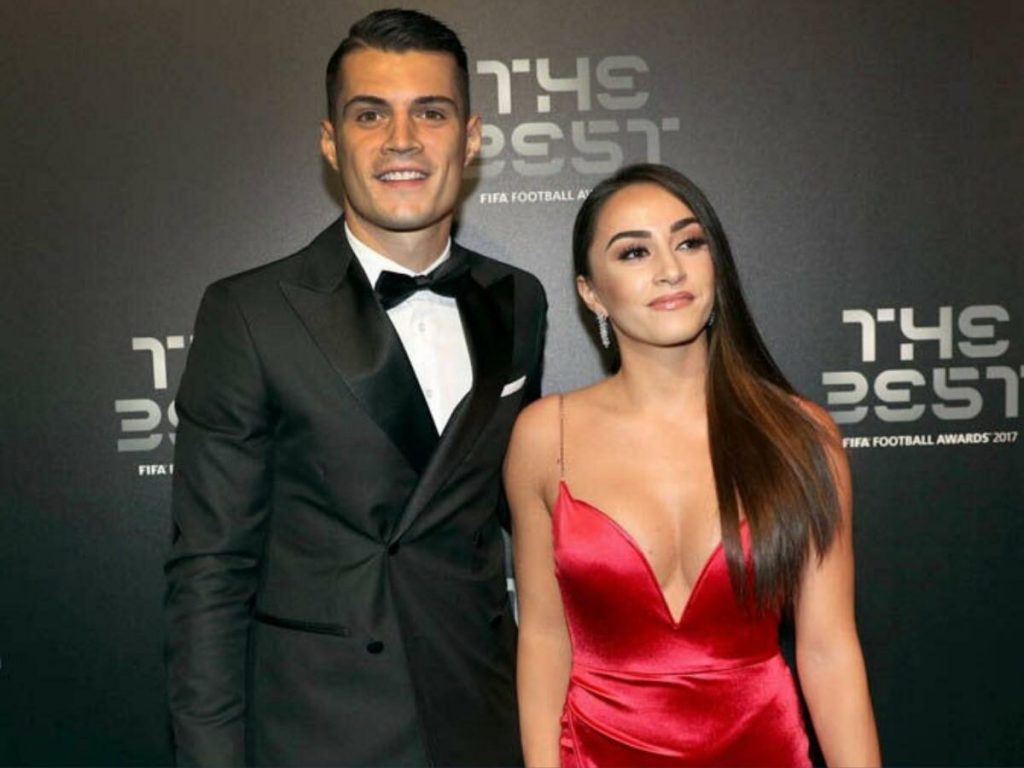 Leonita Lekaj has been a source of support for Arsenal star Granit Xhaka. (Picture was taken from FirstSportz)