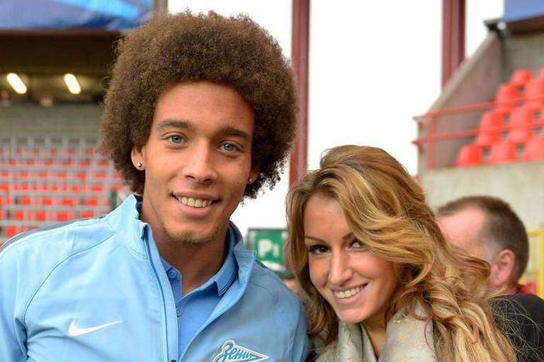 Axel Witsel met with his wife when she was studying at college. (Credit: Photonews)