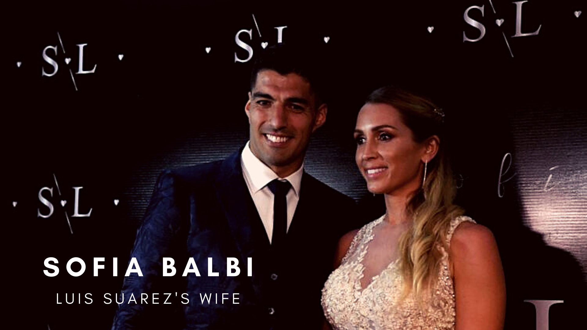 Luis Suarez with wife Sofia Balbi. (Credit: Getty Images)