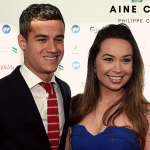 Philippe Coutinho with wife Aine Coutinho. (Image: Getty )