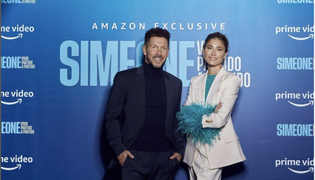 Diego Simeone and wife Carla at the premier of Simeone documentry for Amazon Prime (Instagram)