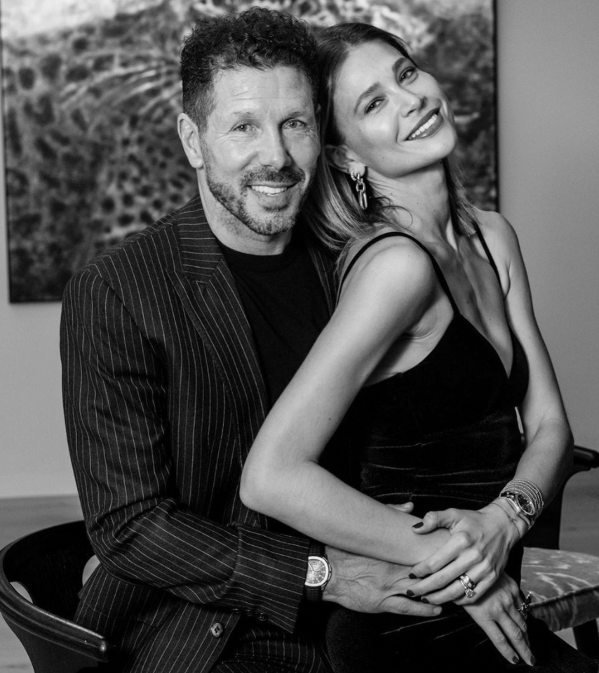 Diego Simeone with his wife Carla Pereya (Instagram)