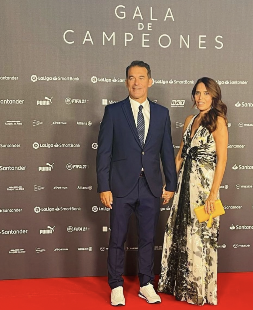 Luis Garcia with his wife Maribel during an award ceremony