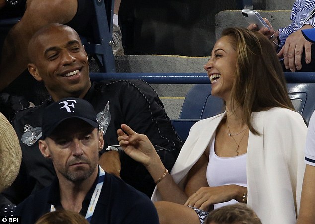 Thierry Henry met with her girlfriend, Andrea Rajacic in 2008. (Credit: BPI)