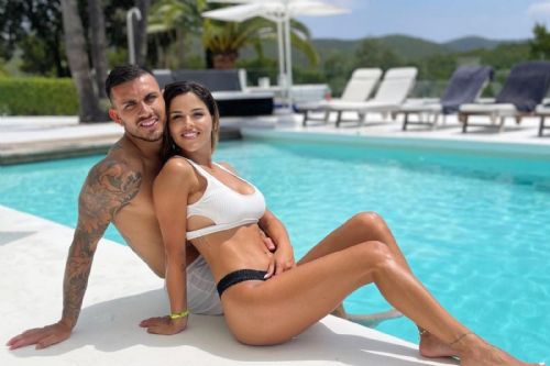 Camila Galante and Leandro Paredes during vacation. (Credit: Instagram)