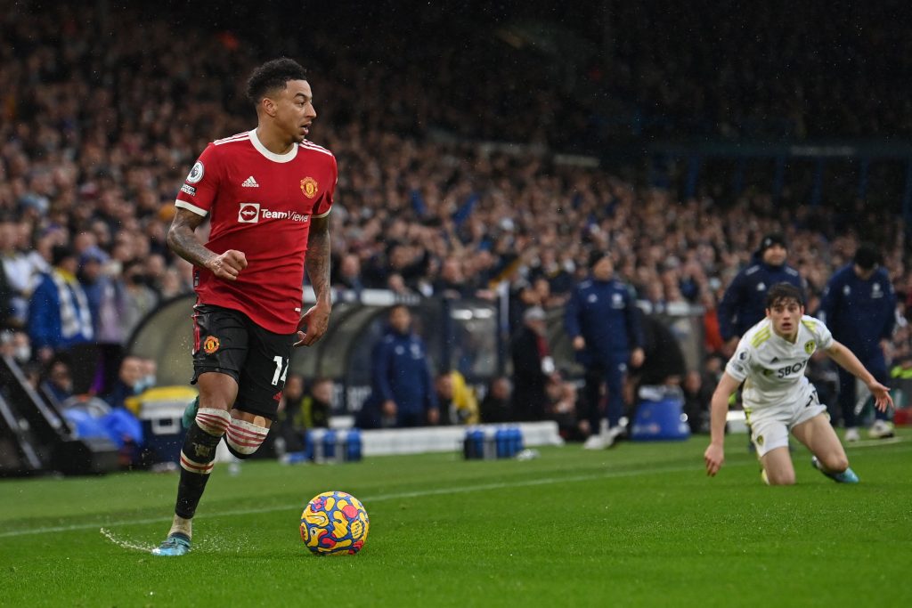 Manchester United's midfielder Jesse Lingard has a net worth of €12 Million. (Photo by PAUL ELLIS/AFP via Getty Images)