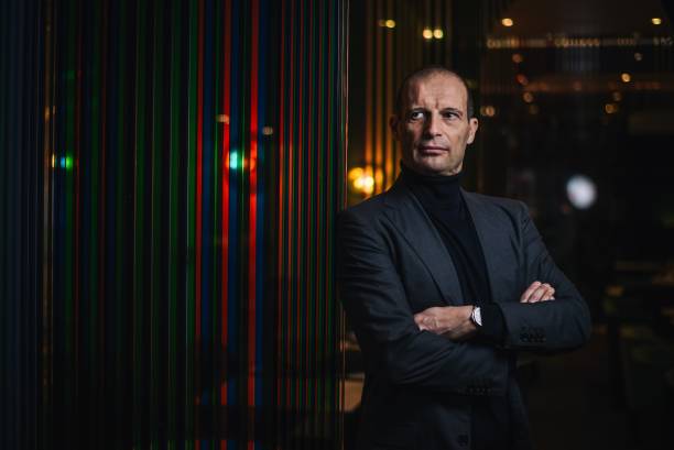 Former Italian football player and former Juventus coach Massimiliano Allegri poses during a photo session, in Paris, on February 20, 2020.