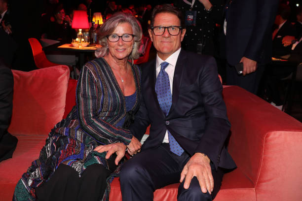 Laureus Ambassador Fabio Capello and his wife Laura attend the 2020 Laureus World Sports Awards at Verti Music Hall on February 17, 2020 in Berlin, Germany. 