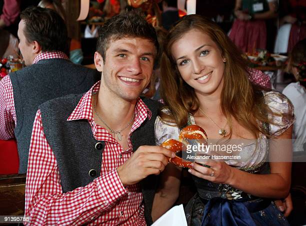 Thomas and Lisa are childhood sweethearts. (Photo by Alexander Hassenstein/Bongarts/Getty Images)