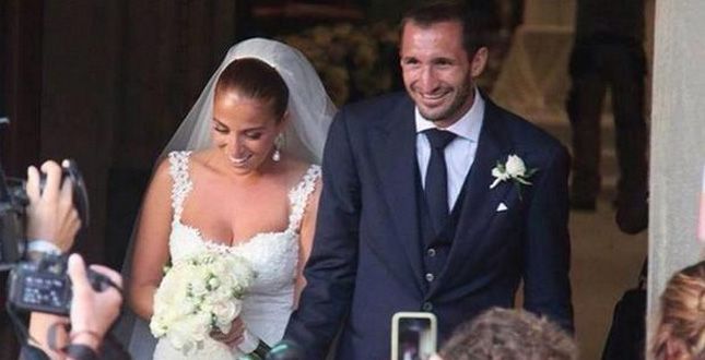 Giorgio Chiellini and Carolina Bonistalli got married in 2014. (Picture was taken from oggi.it)
