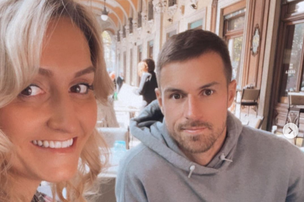 Aaron Ramsey and his wife, Colleen are from the same neighbourhood. (Picture was taken from dailyrecord.co.uk)